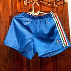 Adidas Men Woven Shorts Italy Mexico Size Medium Color Blue